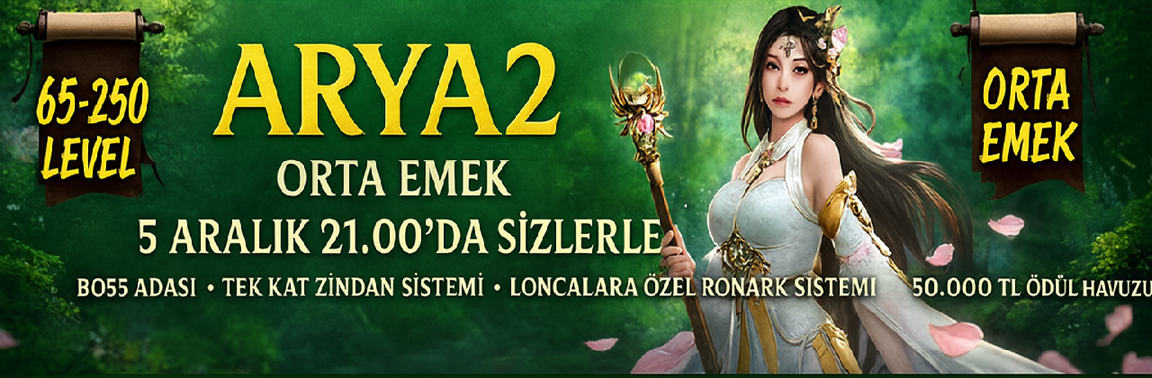 Arya2 65-250 Metin2 Pvp Server - Metin2 PvP Server