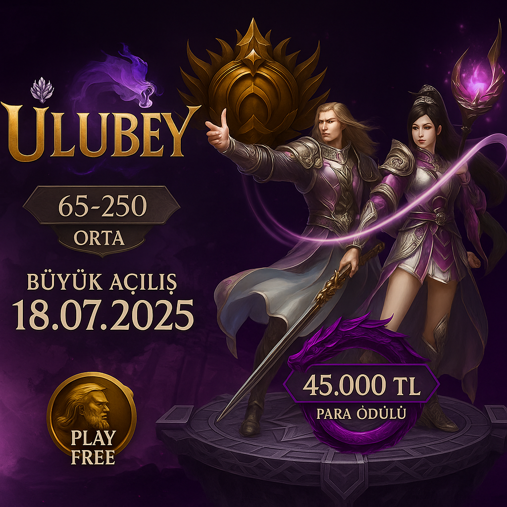 Ulubey2 65 250 Orta Emek Farm WS Ömürlük Sunucu - Metin2 PvP Server