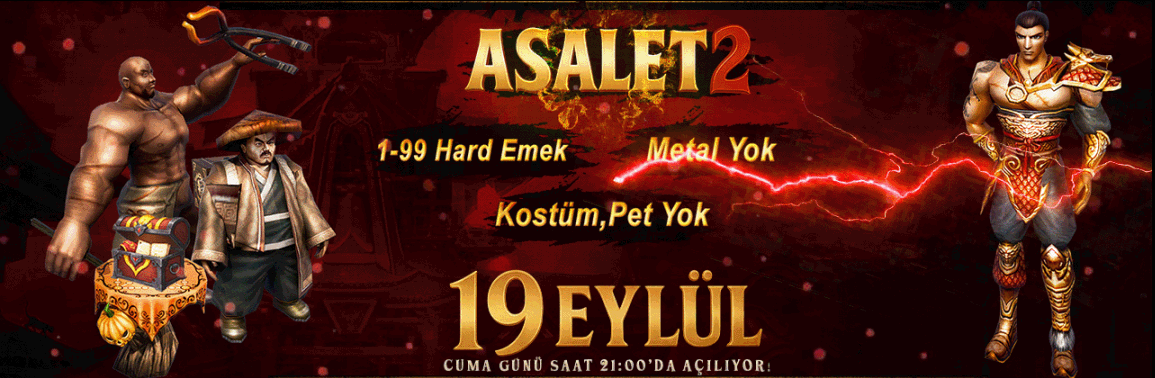 Asalet2 1-99 PvP SERVER - emek Server Tanıtımı