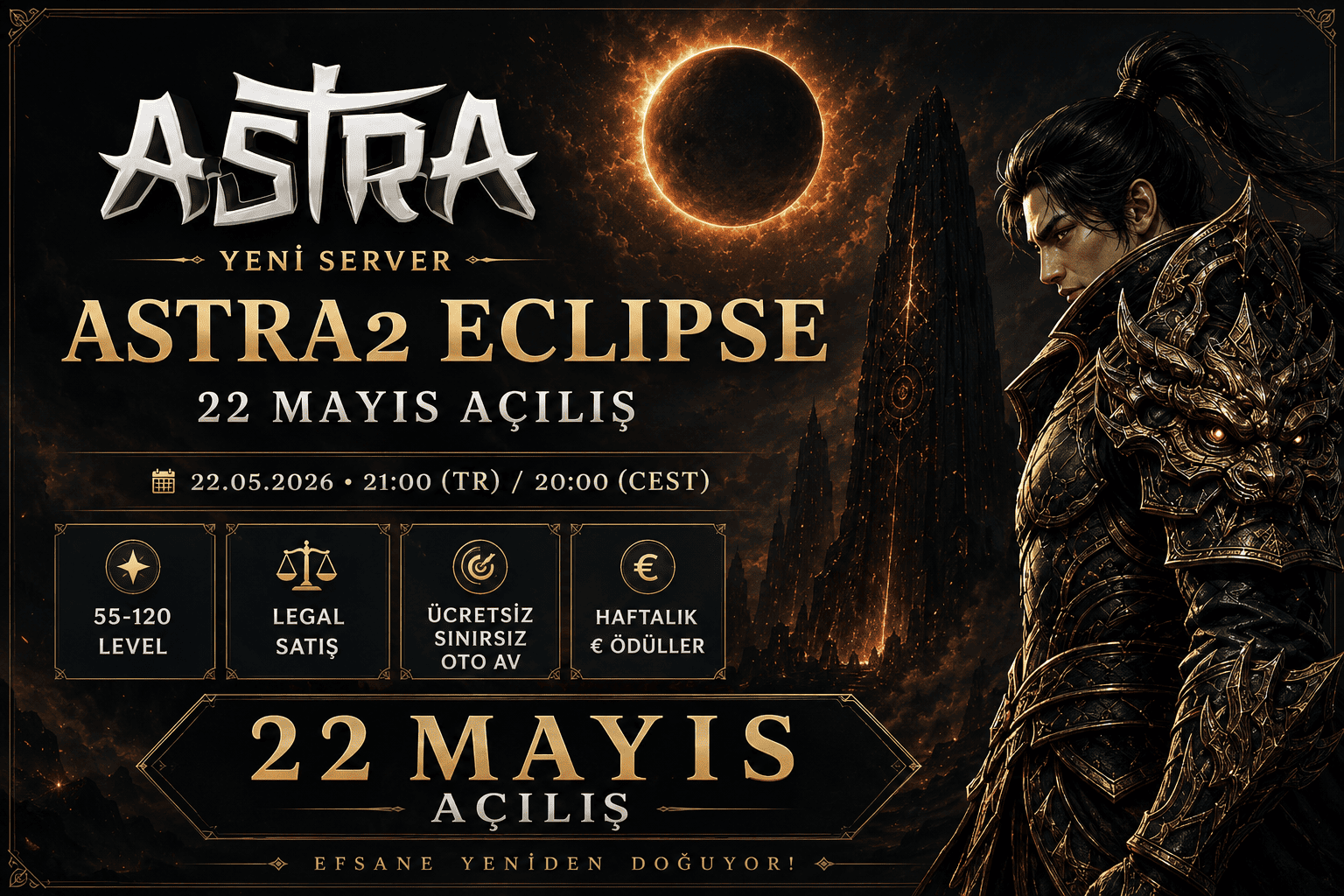 Astra2 55-120 PvP SERVER - newschool Server Tanıtımı