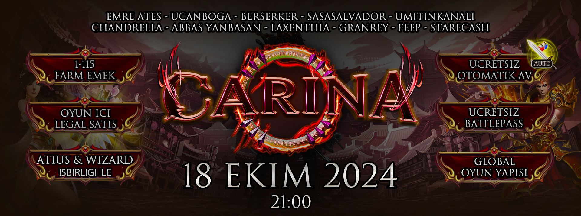 Carina2 - newschool Server Tanıtımı