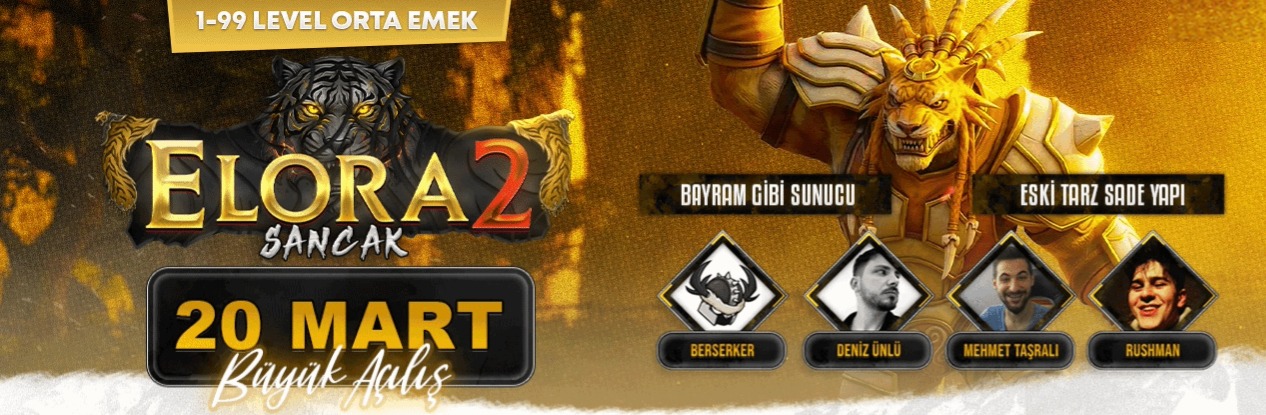 Elora2 1-99 NewSchool PvP SERVER - emek Server Tanıtımı