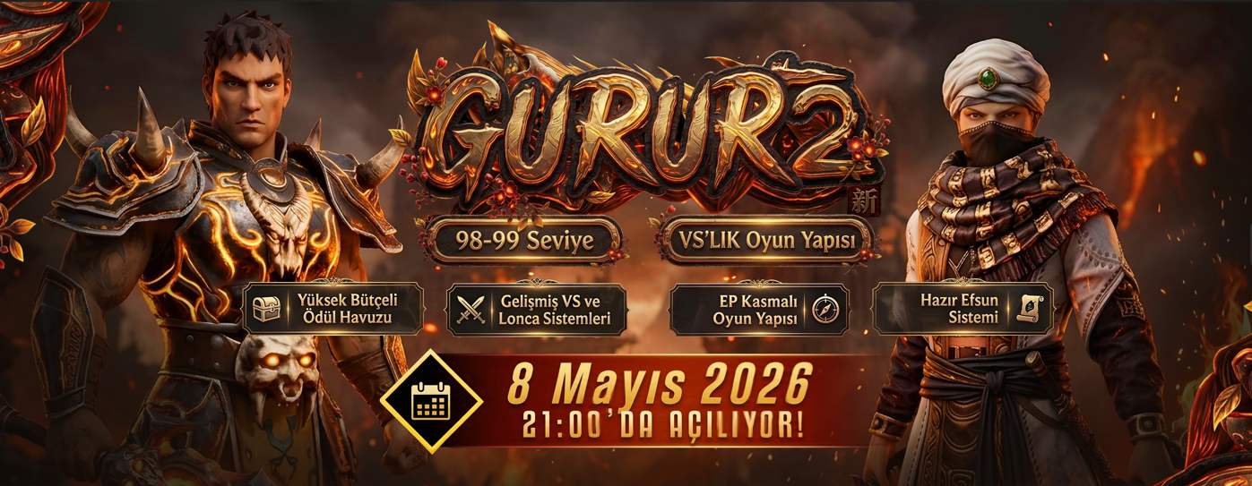 Gurur2 98-99 Metin2 Vslik PvP - Metin2 PvP Server