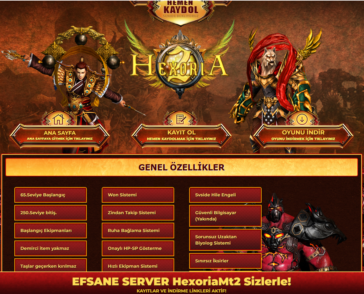 HexoriaMT2 - newschool Server Tanıtımı