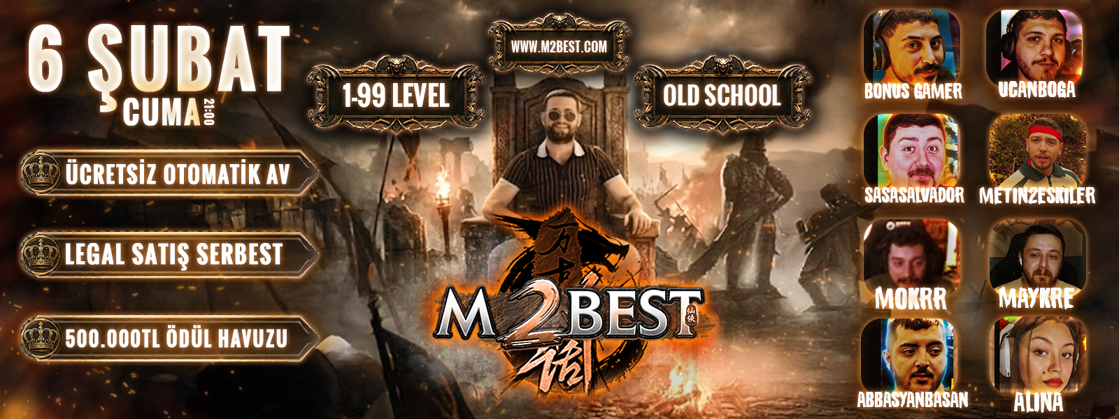 M2Best 1-99 OldSchool PVP - emek Server Tanıtımı