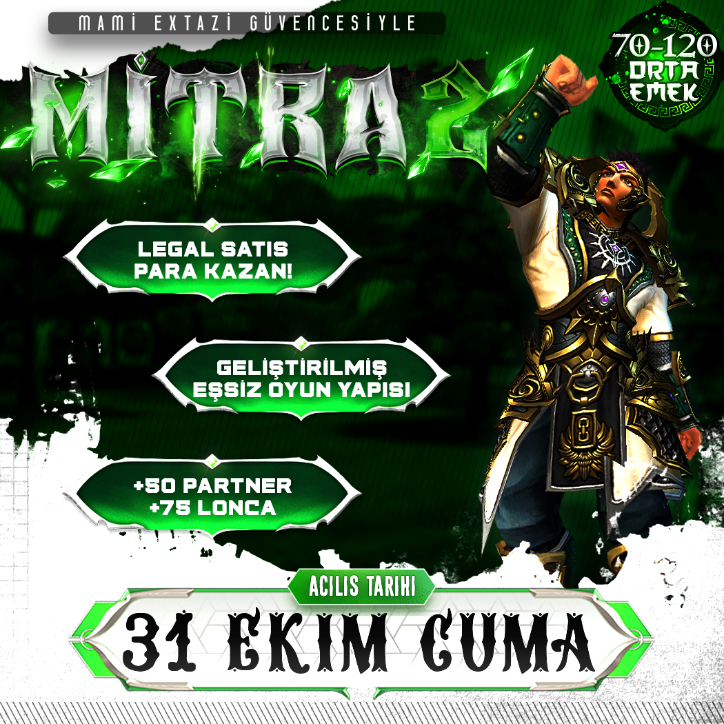 ⭐ Mitra2 70-120 Eşsiz Yapısıyla 31 Ekimde - newschool Server Tanıtımı