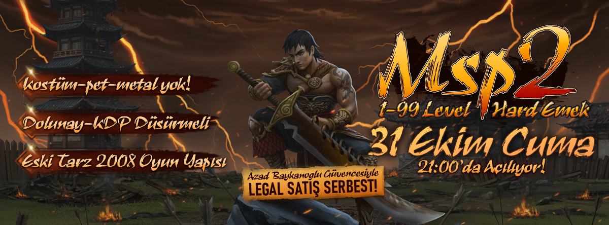 Msp2 1-99 PvP SERVER - emek Server Tanıtımı
