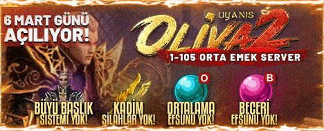 OlivaMt2 1-105 Metin2 PvP SERVER - emek Server Tanıtımı