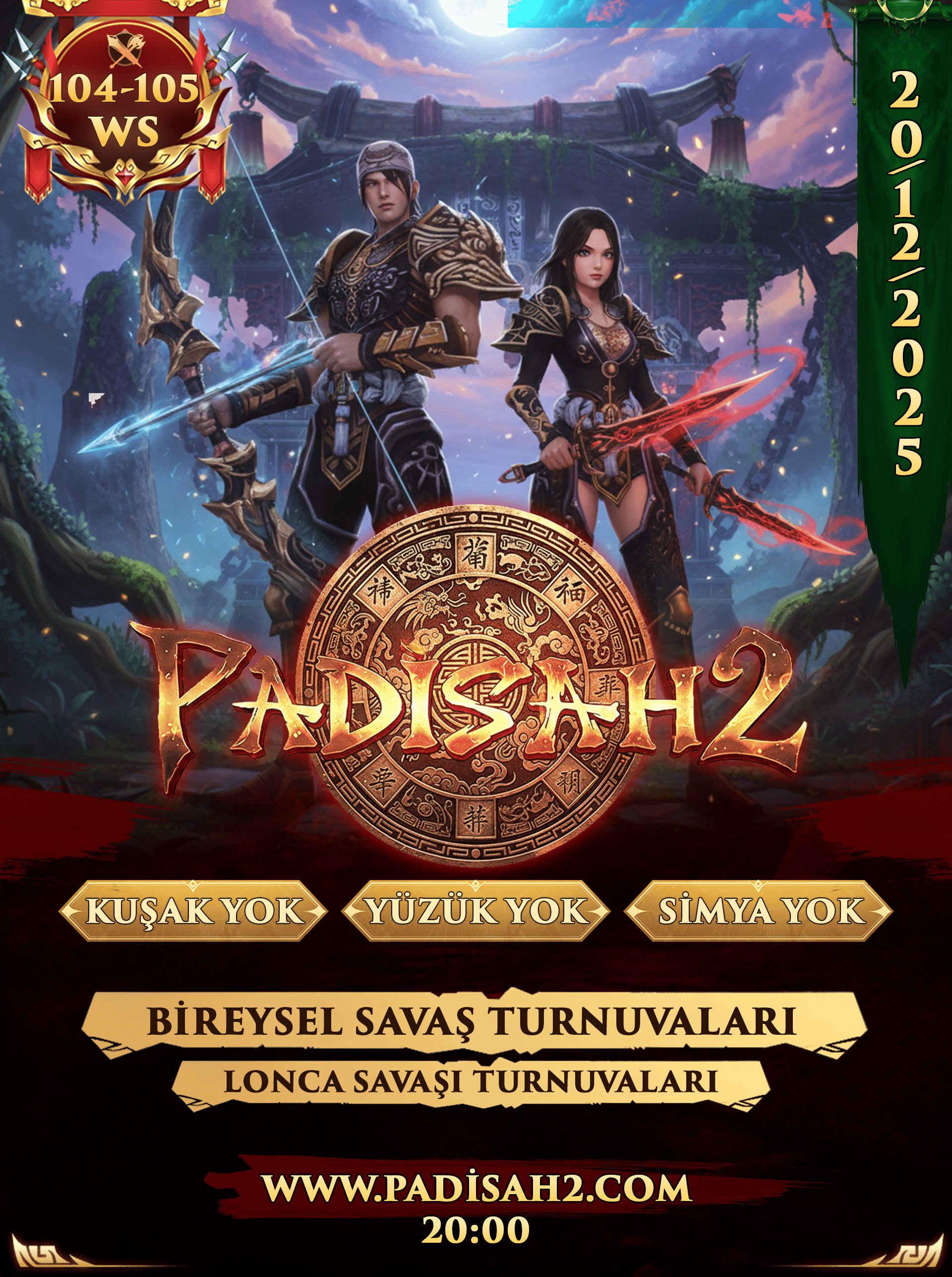 padisah2.com 104-105 okçulu wslik sunucu - emek Server Tanıtımı