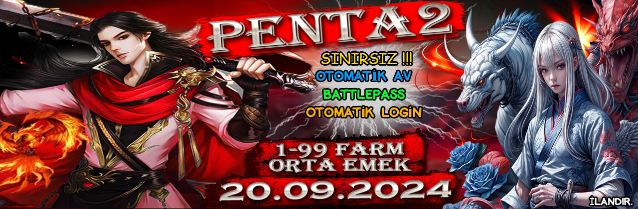 PENTA2 1-99 YENİ SUNUCU ORTA EMEK FARM SERVERİMİZ 20 EYLÜL 2024 CUMA 21:00'DA AÇILIYOR! - emek Server Tanıtımı