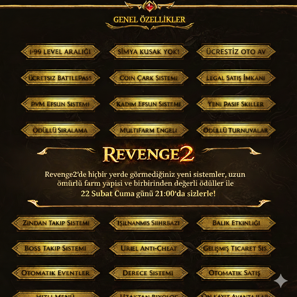 Revenge2 | bedava editli emek server - Metin2 PvP Server