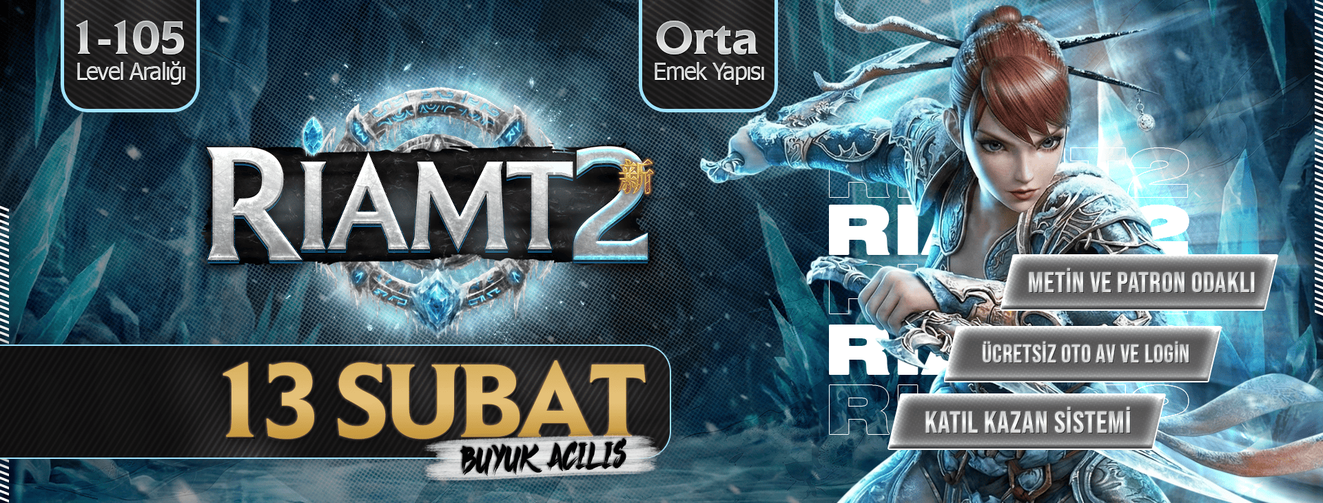 RiaMt2 1-105 PvP SERVER - emek Server Tanıtımı