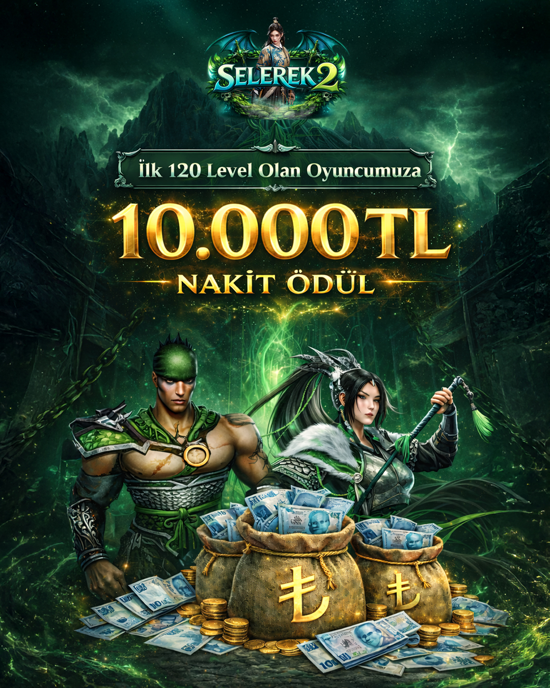 SELEREK2 | 1-120 New School | 10.000 TL Ödüllü - Metin2 PvP Server