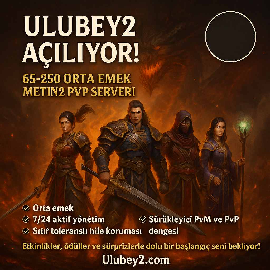 Ulubey2 Legal satış serbest TL ödüllü ws - Metin2 PvP Server